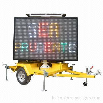 4-color LED Message Sign with Unique Design, 2,650 x 1,720mm Display Size and 12V Voltage